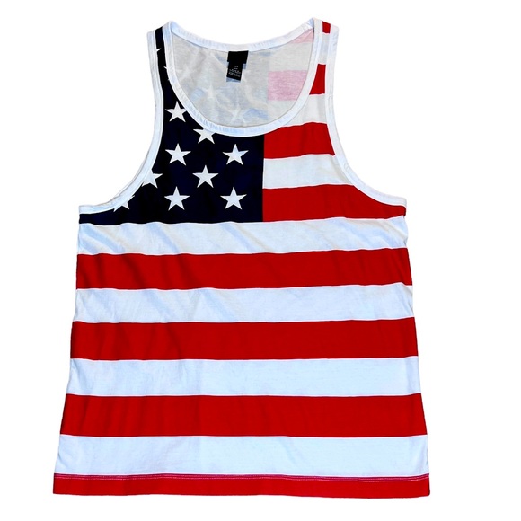 H&M Shirts Hm American Flag Tank Top Poshmark